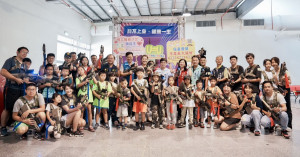 南投衛生局暑假盛大舉辦無菸槍霸戰。（縣府提供）