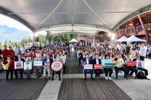 總統賴清德參加阿里山林業鐵路全線通車典禮／林業署阿里山林業鐵路吳明翰提供