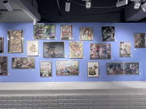 繪本原稿展示藝術家心路歷程。（溪頭米堤提供）