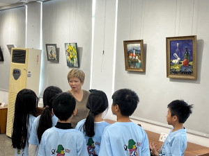 阿嬤畫展。林重鎣
