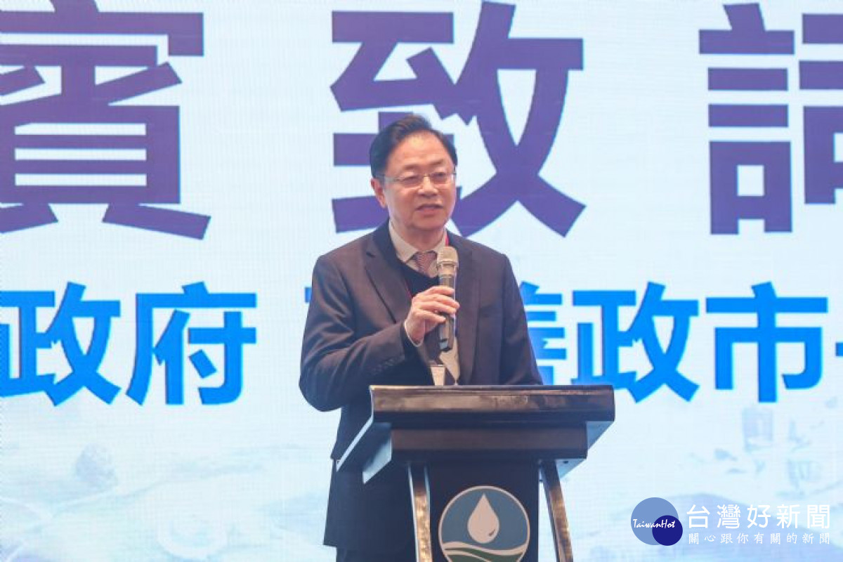張市長致詞。<br />
