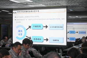 「中壢新明市場蛻變及未來」專題簡報。