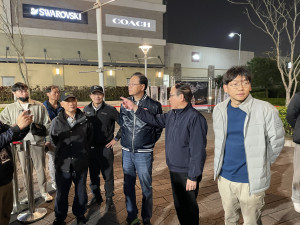 桃市長率隊親臨視導A18，中壢警分層分流交通順暢。