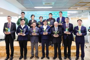 ▲陳其邁出席南方淨零倡議論壇，呼籲落實減碳維持城市環境力。