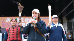 ▲114年全國原住民族運動會聖火正式啟動聖火全國傳遞。