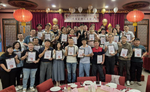 ▲園管局高屏分局表揚45位模範勞工。