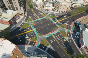 中市南區忠明南路（南屯路一段至國光路）道路改善空拍