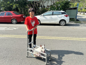 嘉畜所為小美訂製復健專用車／嘉義縣府提供