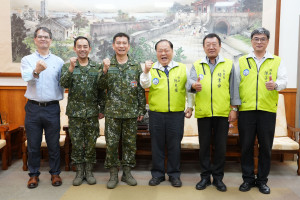 澎防部新任指揮官陳俊源拜會陳光復　攜手強化軍民合作、守護澎湖安全