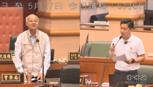 嘉義市議員郭定緯質詢警察局長沈炳，點出當前網路社團交友詐騙與AI深偽詐騙的嚴峻現況／陳致愷翻攝