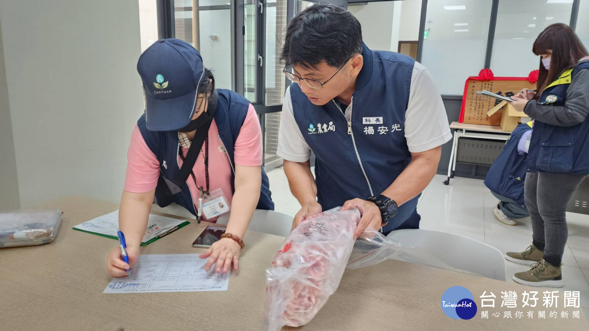 市府稽查進口豬肉，全力守護校園午餐食材安全。