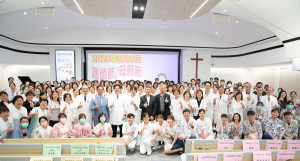 護理及 AI機器人結合，彰基揭開國際護師節系列活動。圖／彰基醫院提供