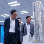 張市長一行考察麻布台之丘及日本第一高樓「森JP塔」，了解如何透過都市再生，打造串連周邊住宅、辦公、商業及文化的多功能場域。