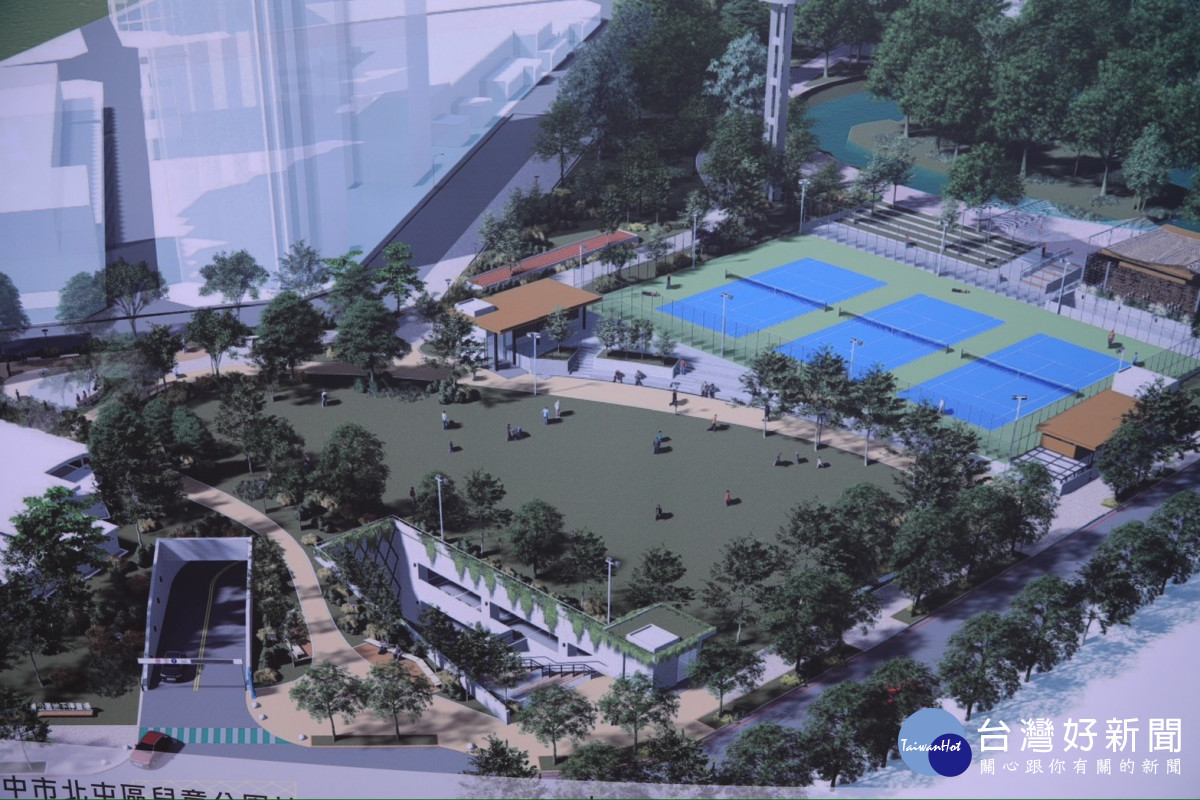北屯兒童公園地下停車場模擬圖