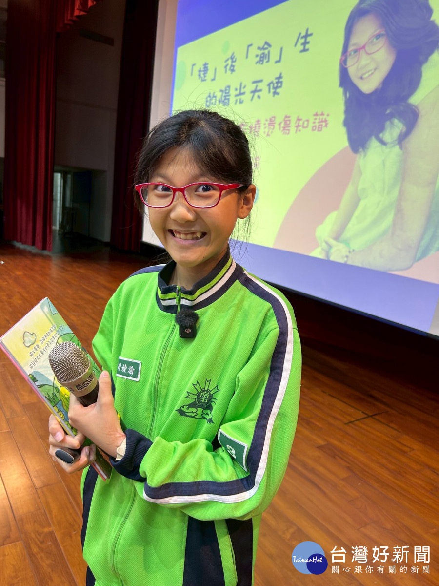 用愛點亮生命的志工天使，大崗國中陳婕渝