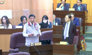桃園市長張善政說明。