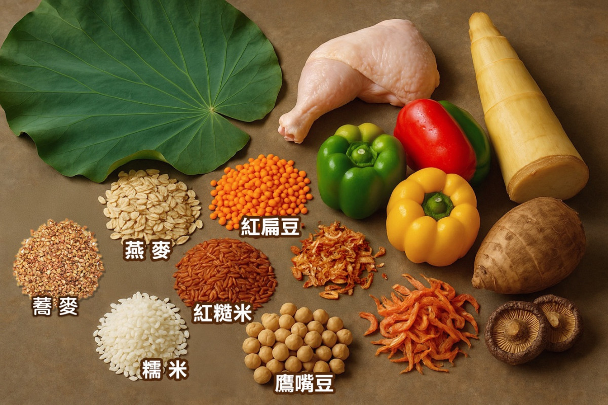 端午節氣健康新提案       天晟醫院營養師推全穀雜炊荷葉飯