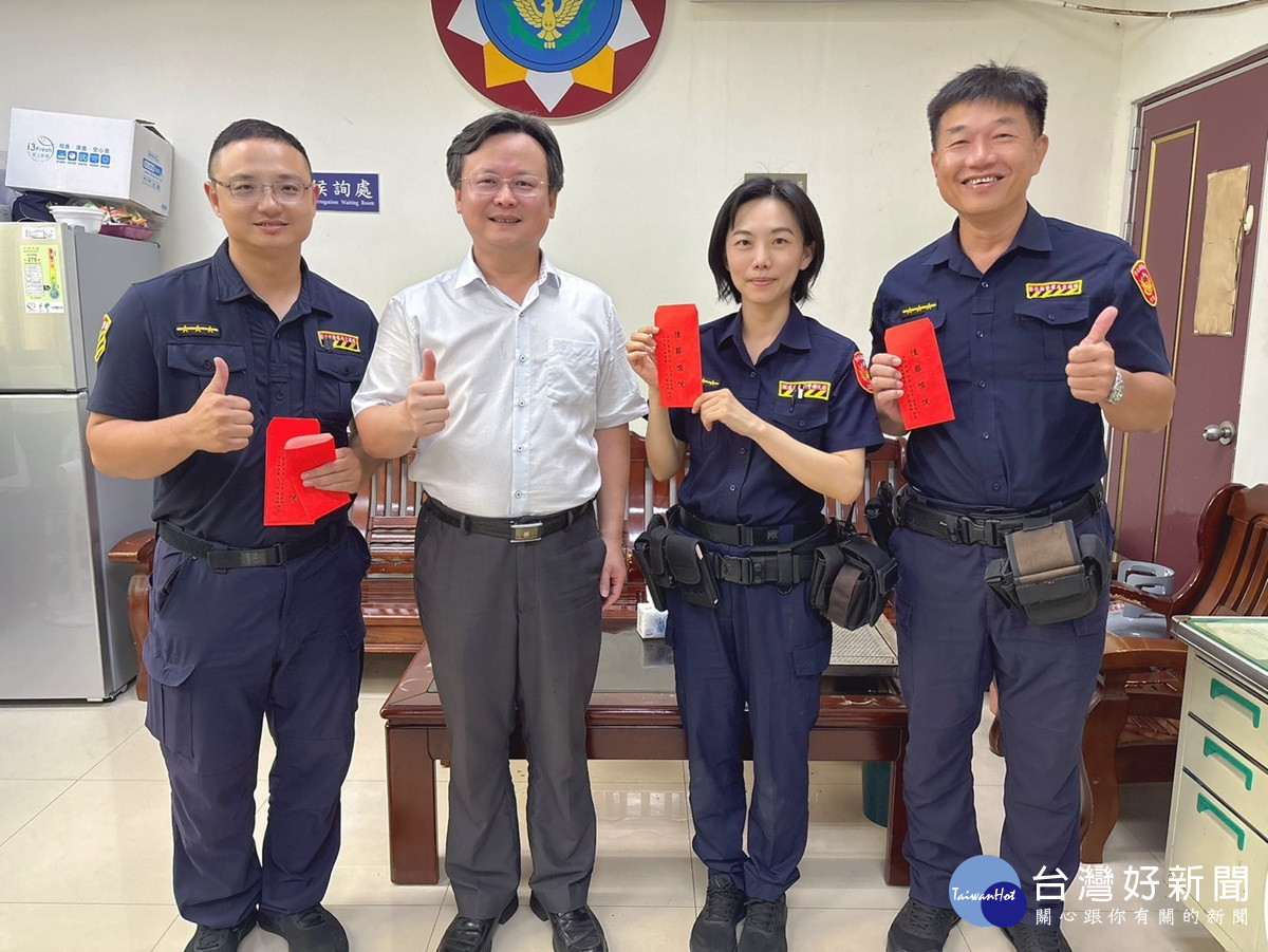 田中分局端午送暖及向警察節致敬  共慶雙節傳遞感恩情