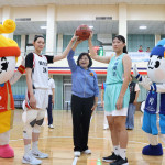 114年全國運動會籃球項目第1場資格賽今天登場，雲林縣長張麗善到場開球／翻攝照片