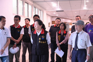 徐榛蔚會勘洄瀾國際文教會館改善工程　預計今年8月後重新營運