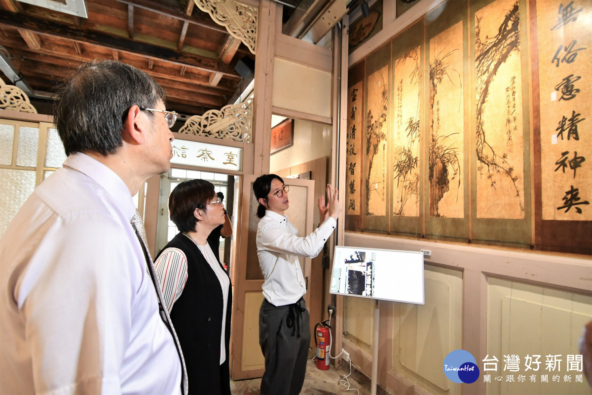 老屋活化典範走過100年，鹿港「長源醫院」歷史影像館開幕。圖／記者鄧富珍翻攝