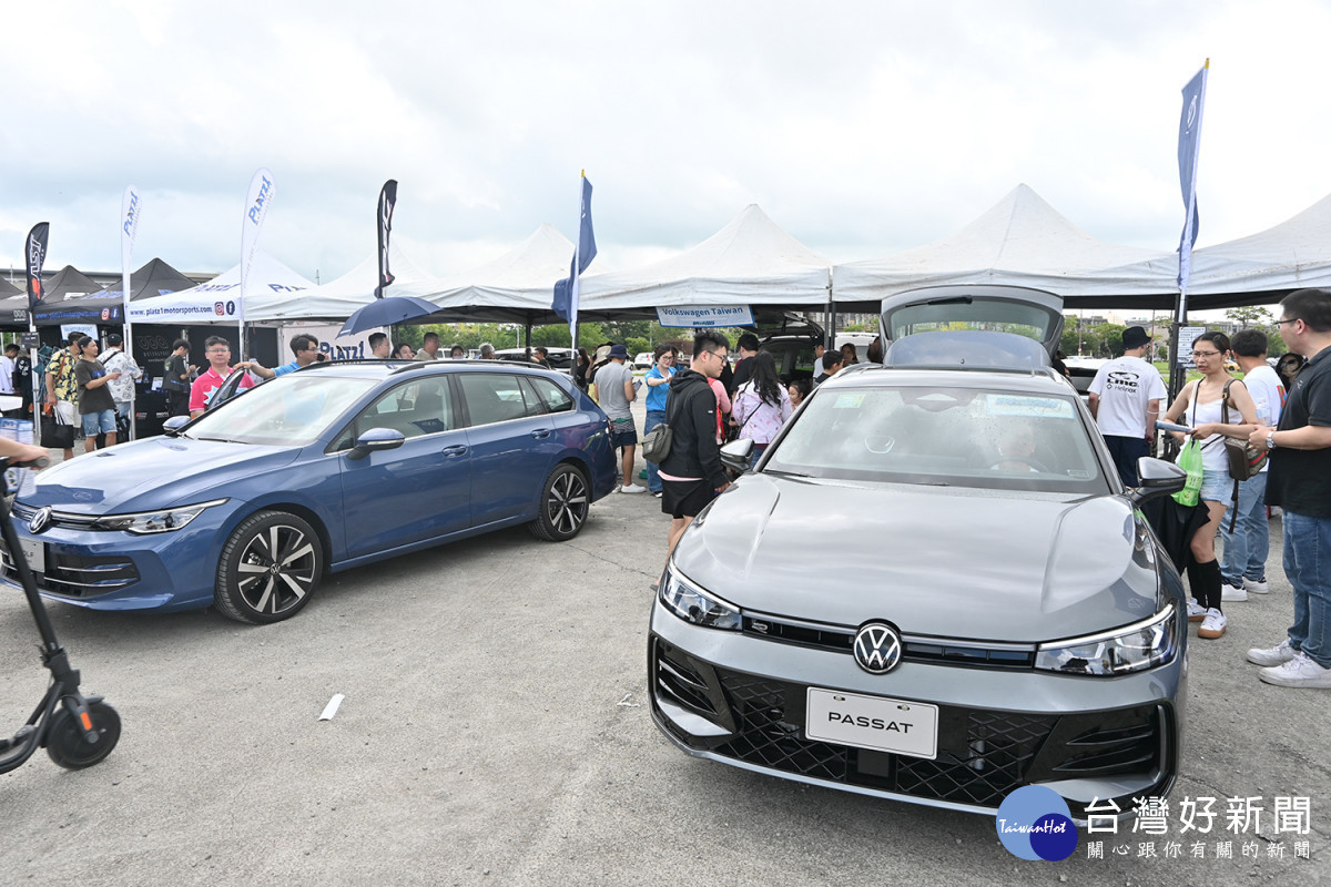 福斯宗承汽車特別到場設攤展出The New Golf Variant及The All-New Passat兩款新車／陳致愷攝影