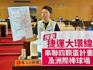 全面疏導台中超巨蛋周邊交通運輸瓶頸 林祈烽建議推動捷運大環線 