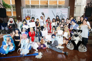 嶺東科技大學視覺傳達設計系「萌動祭」Cosplay主題活動，吸引來自全台北中南13組Coser團隊齊聚校園。（圖／嶺東科技大學）