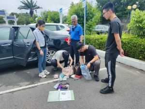 中興警再逮三名詐團車手。（中興分局提供）