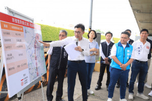 立法院副院長江啟臣邀請相關單位舉辦會勘台中捷運紅線，瞭解後續規劃期程。