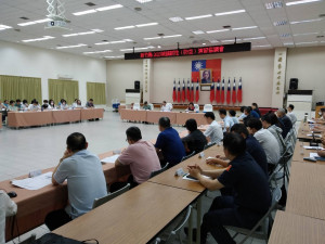 副縣長陳見賢主持2025城鎮韌性（防空）演習跨局處協調會。
