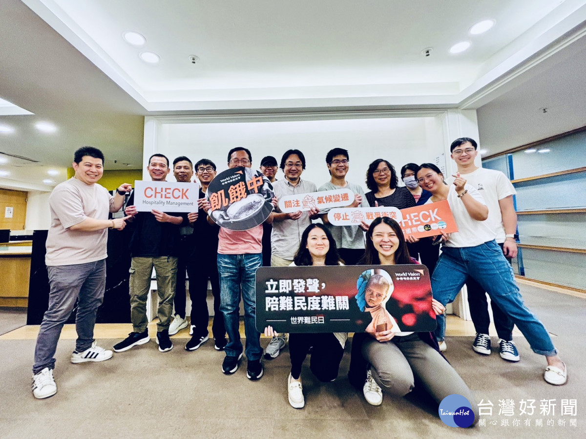 台中雀客藏居公司亦響應公益，同步號召員工參與一日飢餓體驗。圖／世界展望會提供
