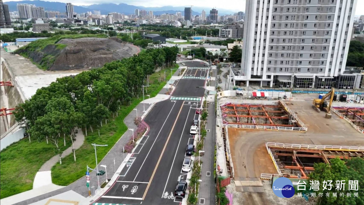 崇德十九路延伸現況空拍圖