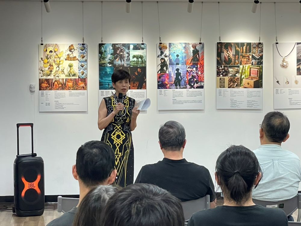 嶺東科大教學與學習發展中心陳志樺主任分享AI應用成果。（圖/嶺東科技大學）