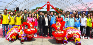 彰化縣第二座青年住宅開工，打造全國首座青宅與社宅共居基地。圖／記者鄧富珍翻攝