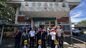 西螺分局豐榮派出所長由原北港分局巡官周博彬履新上任／警方提供