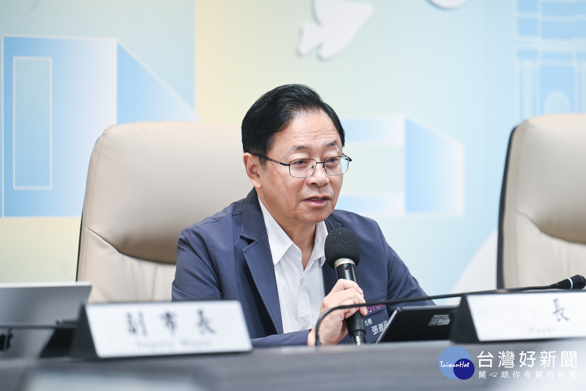 桃園市長張善政。<br />
