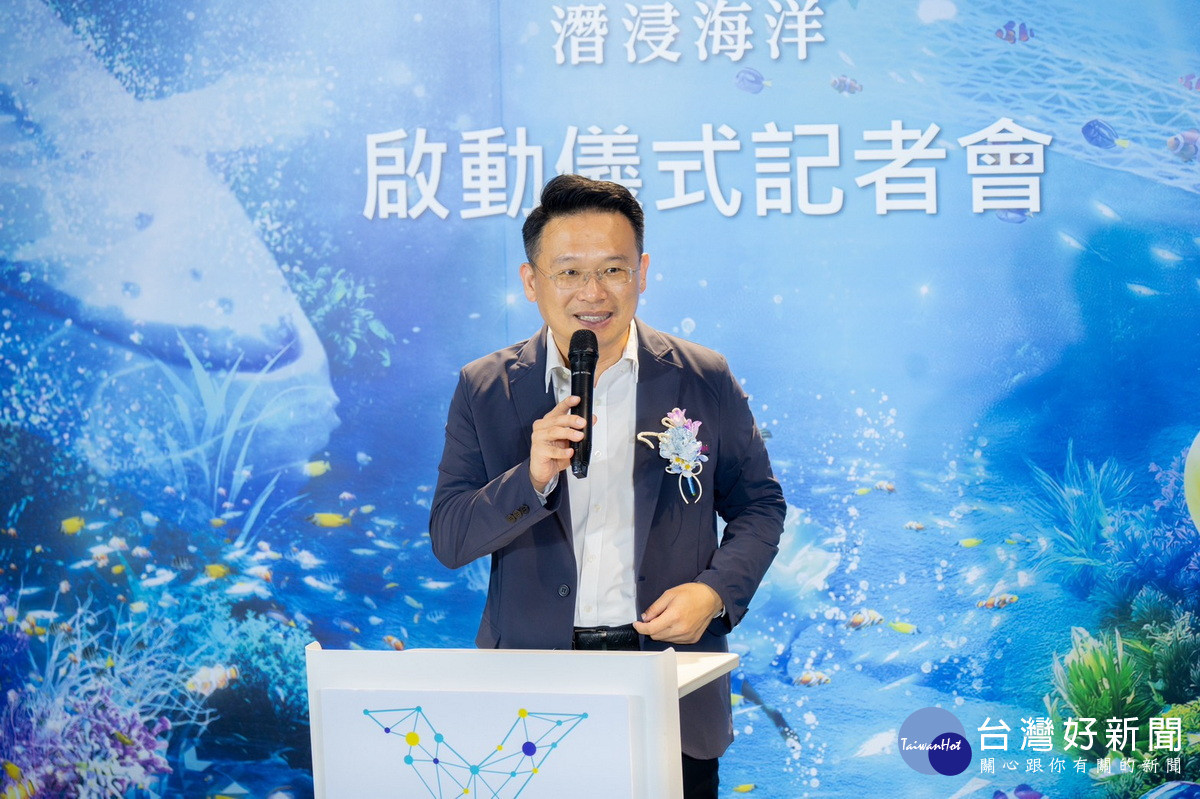 桃園市副市長蘇俊賓於啟動儀式中致詞。<br />
