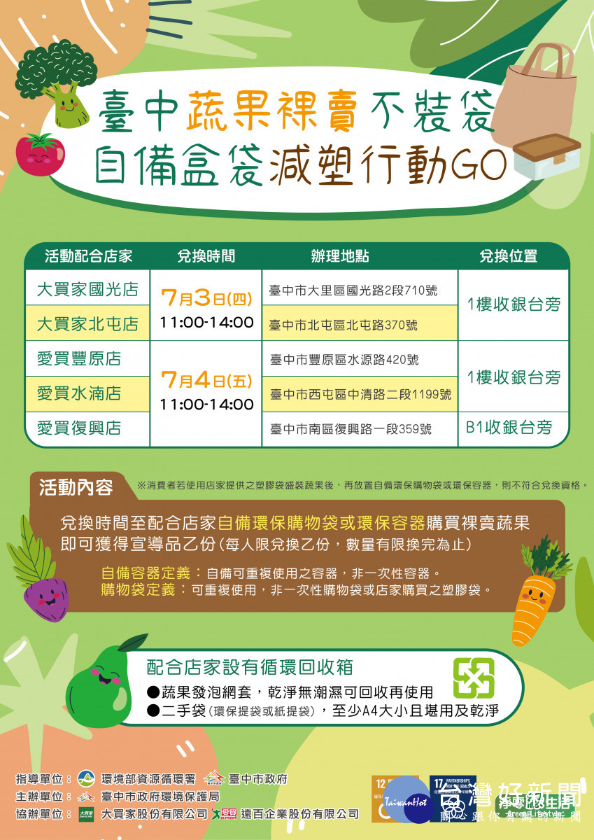 臺中裸賣蔬果活動