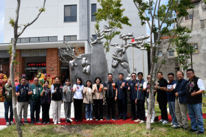 雲林縣警察局西螺分局新建辦公廳舍今天正式竣工落成／警方提供