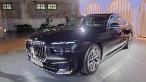 BMW i7電動車。（圖／資料照片，圖源：台灣好新聞編輯部拍攝）