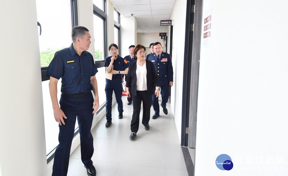 員林分局萬年派出所落成啟用，員林市南區警政治安更有保障。圖／記者鄧富珍翻攝