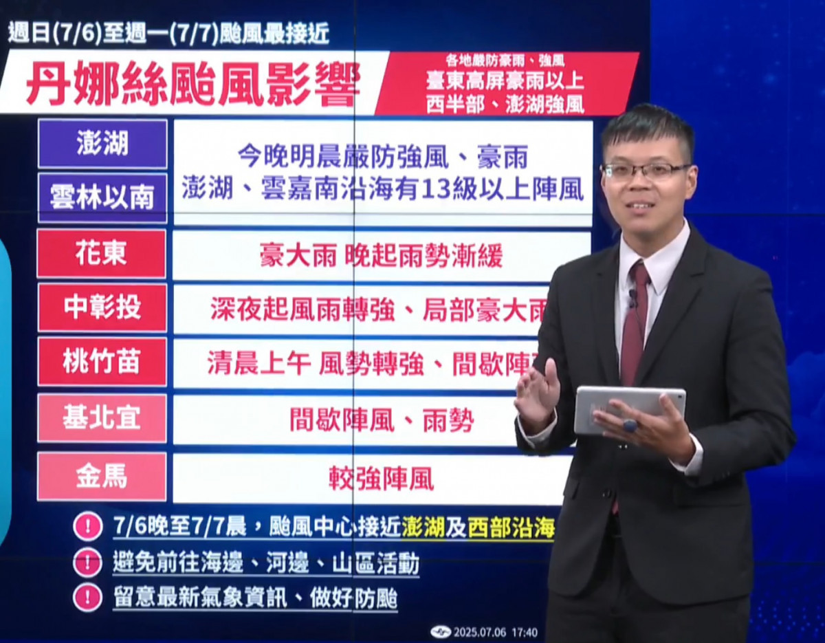 （圖／報天氣 - 中央氣象署直播）