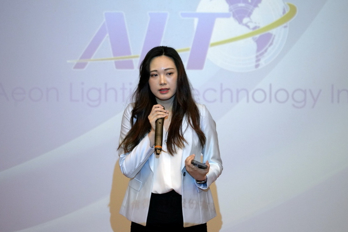 浩然科技幕僚長廖柏雅說明公司AI戰略。<br />
