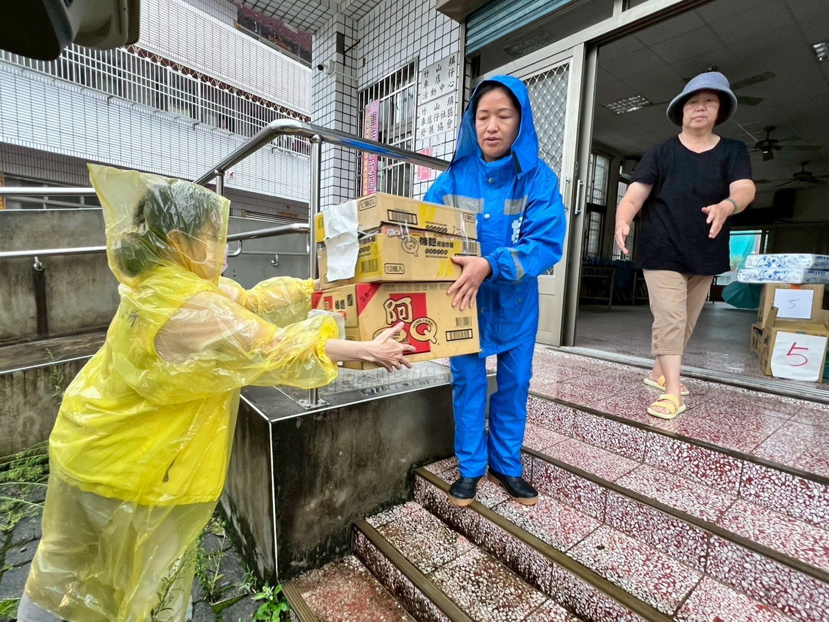 竹山鎮公所已將有關物資先準備。（竹山鎮公所提供）
