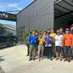 「桃園智慧農耕團」南下，協助台南麻豆園清落果。