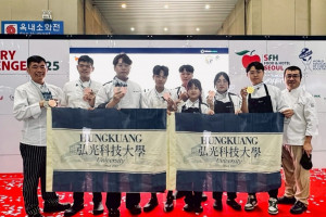 弘光科大師生勇奪韓國廚藝挑戰賽11面獎牌。