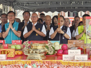梧棲納骨塔耐震補強及修繕工程開工祈福典禮。