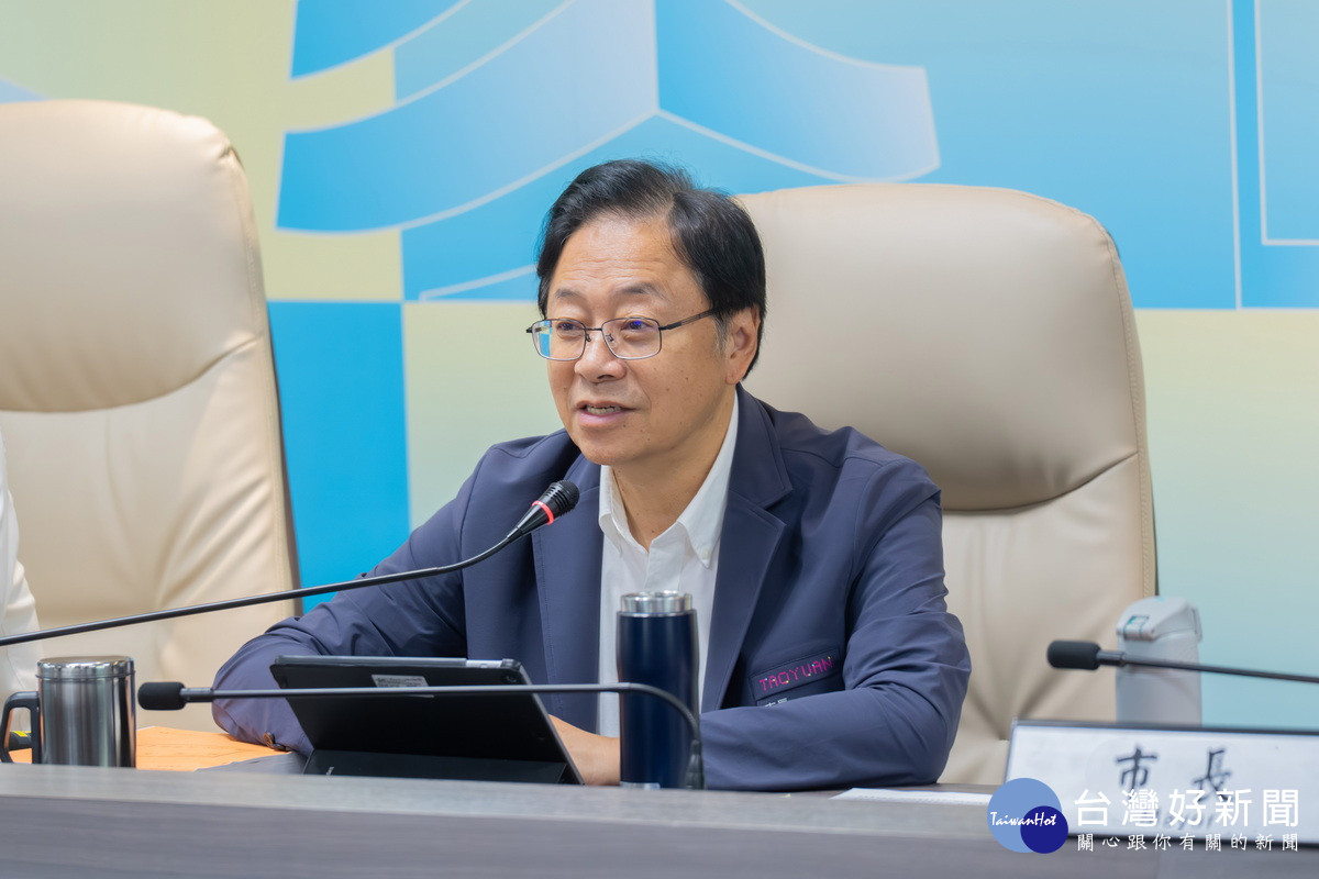 桃園市長張善政。<br />
