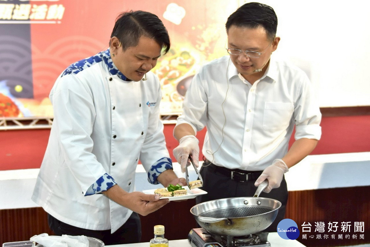 善用桃園在地食材  蘇俊賓率首席廚師推廣惜食料理。